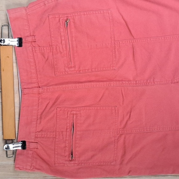 Christopher & Banks 100% Cotton Pockets Coral High Waisted Denim Skirt - Picture 10 of 10